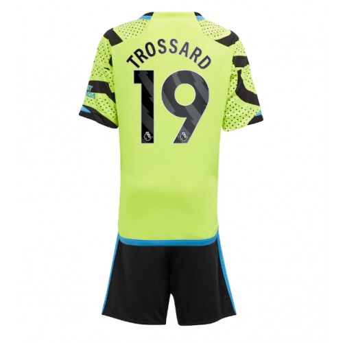 Fotbalové Dres Arsenal Leandro Trossard #19 Dětské Venkovní 2023-24 Krátký Rukáv (+ trenýrky)